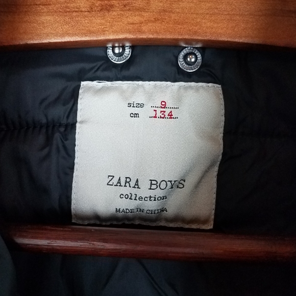 Zara Boys Blue Zip/Button Up Puffer Jacket - Picture 4 of 10